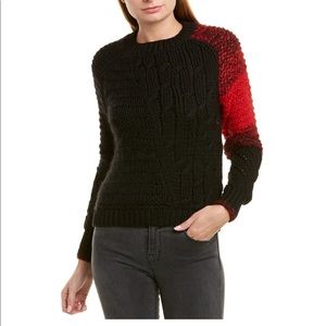 BRAND NEW Helmut Lang Black and Red Sweater